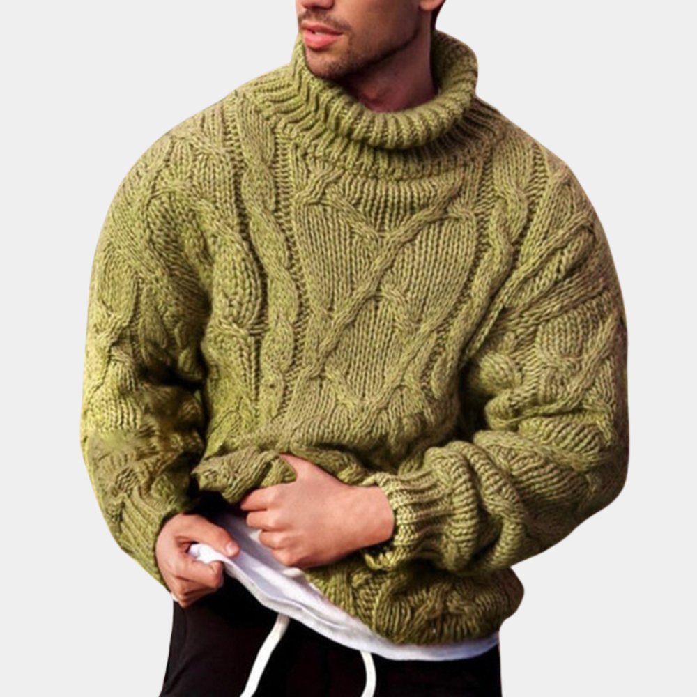 Herren Rollkragenpullover | Warmer Strick mit klassischem Alltagsstil