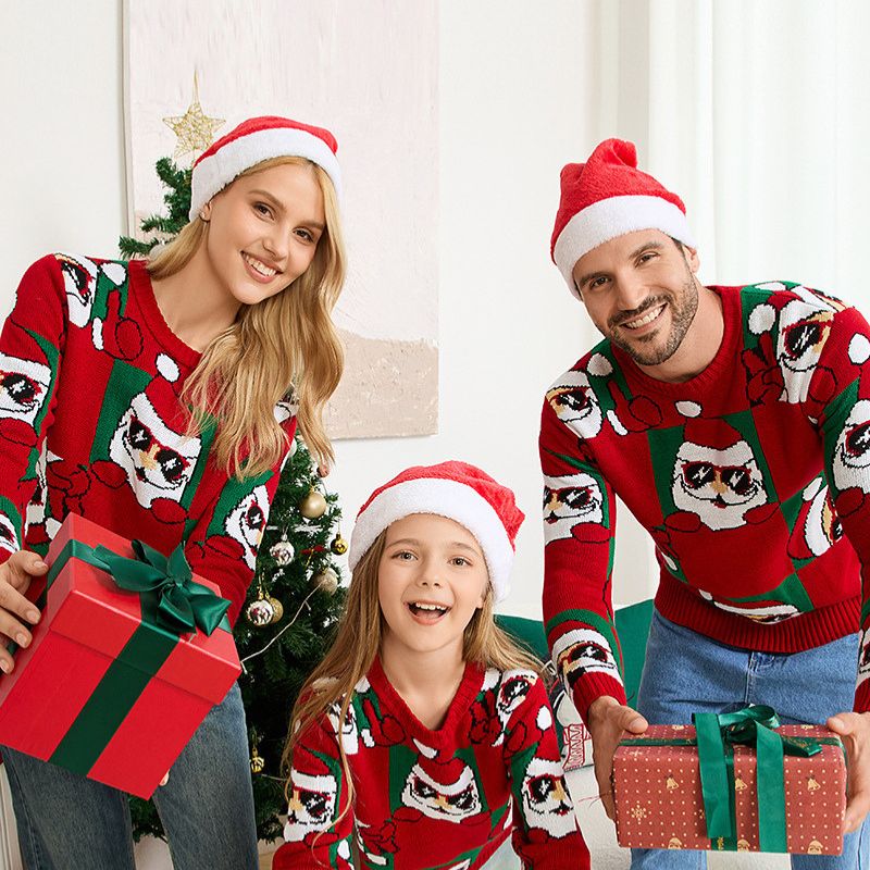 Family matching Christmas sweater - Santa Claus design
