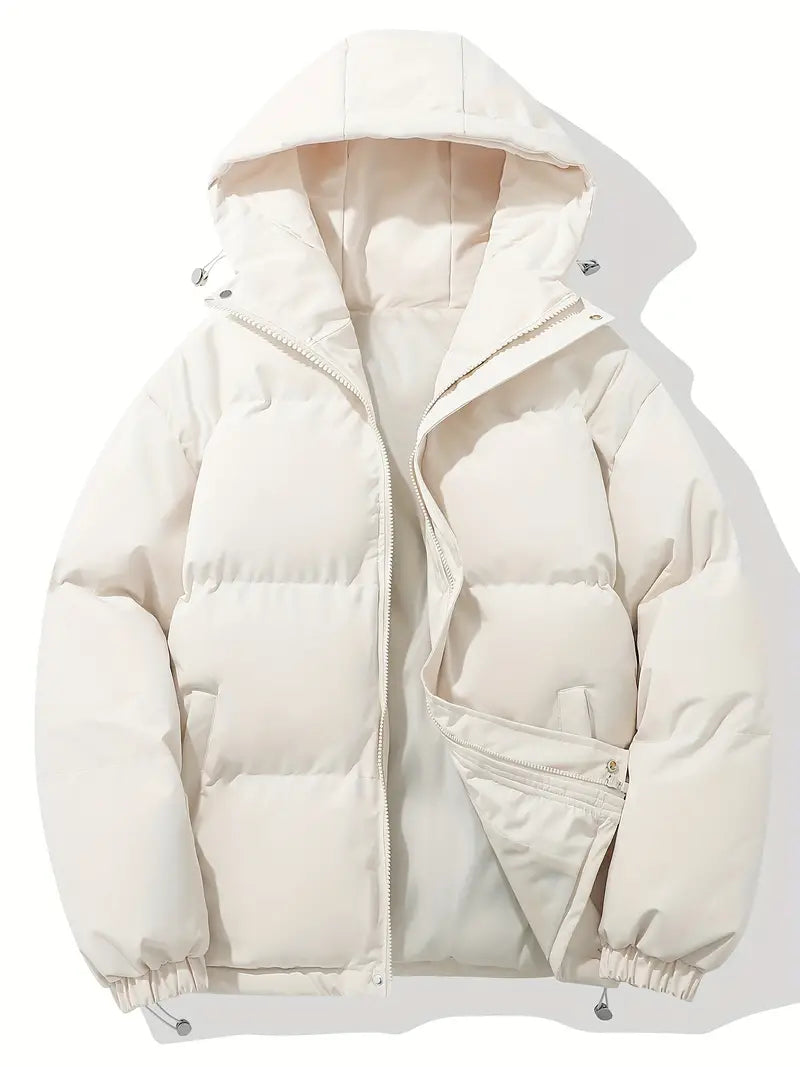 Damen Steppmantel mit Kapuze – Ge quiltete Winterjacke