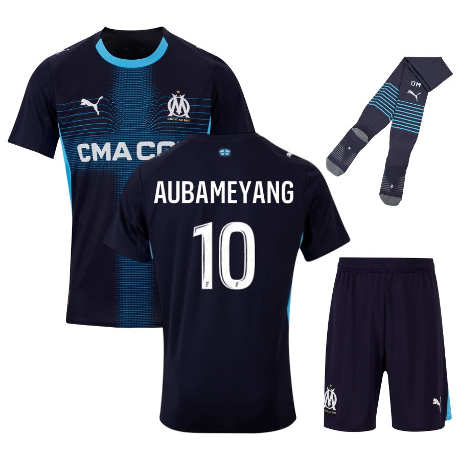 Ensemble maillot extérieur enfant de l'Olympique de Marseille 2025/26