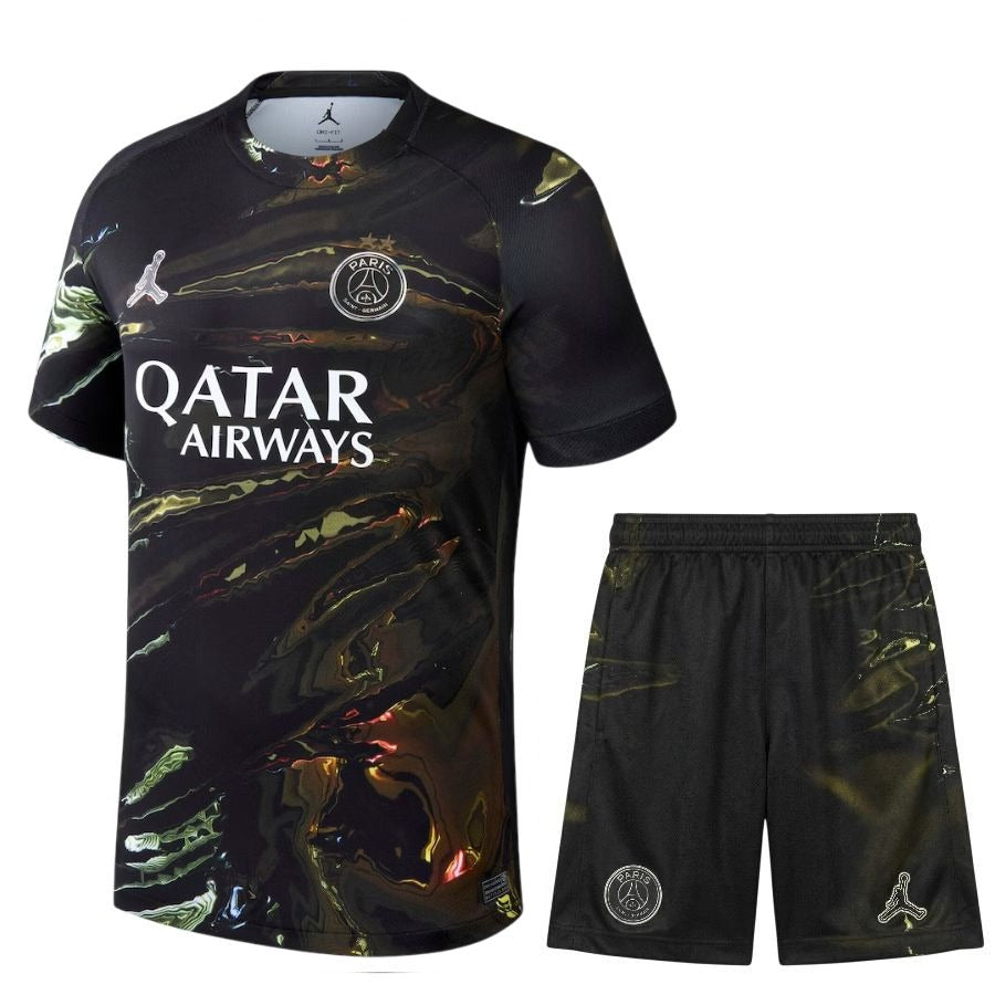 Ensemble maillot Night-Edition Paris Saint-Germain enfant 2025/26 – 2 étoiles – Édition double champion