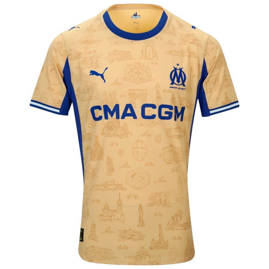 Quatrième maillot femme de l'Olympique de Marseille 2025/26 – Or