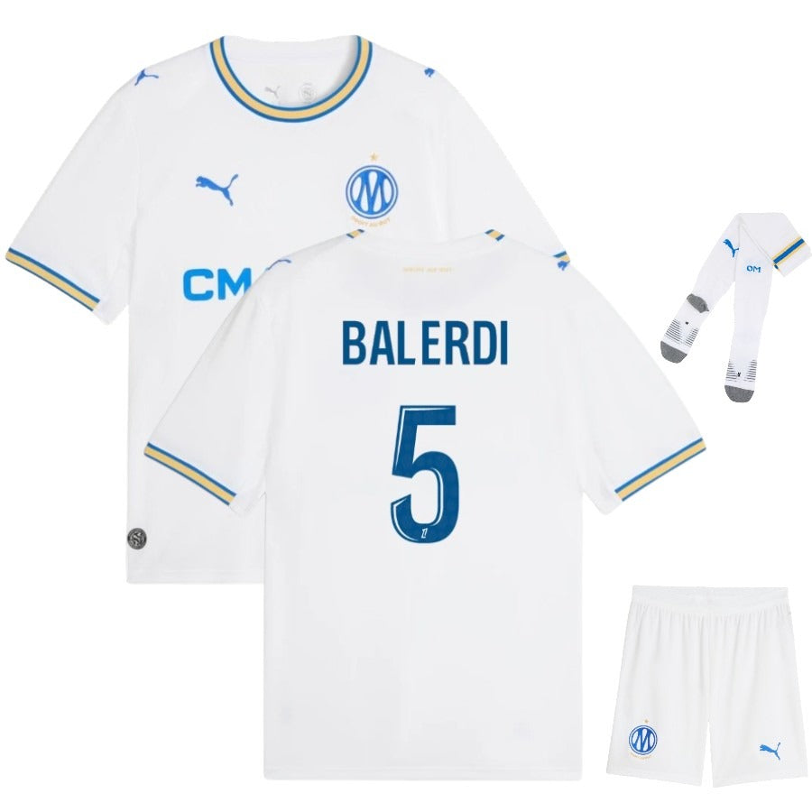 Olympique Marseille Heimtrikot-Set Kinder 2026/27 – Balerdi