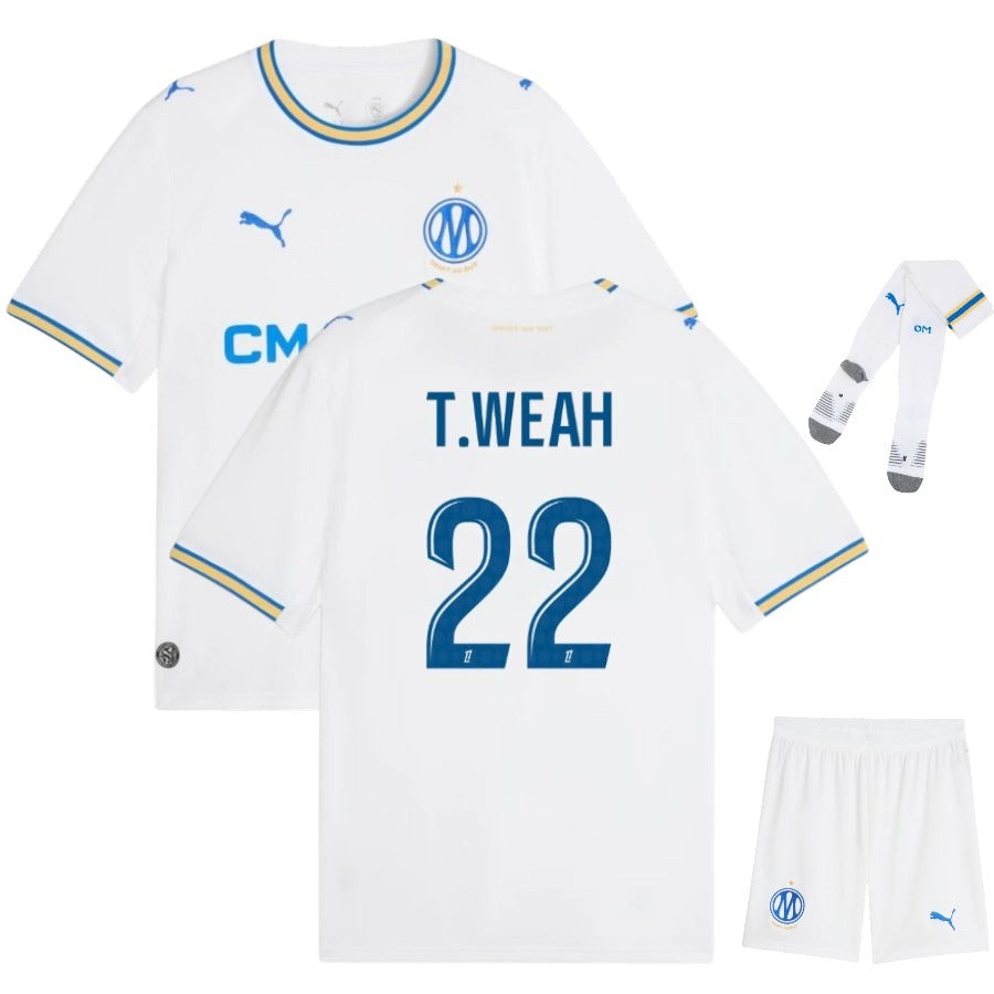 Olympique Marseille Heimtrikot-Set Kinder 2026/27 – Weah