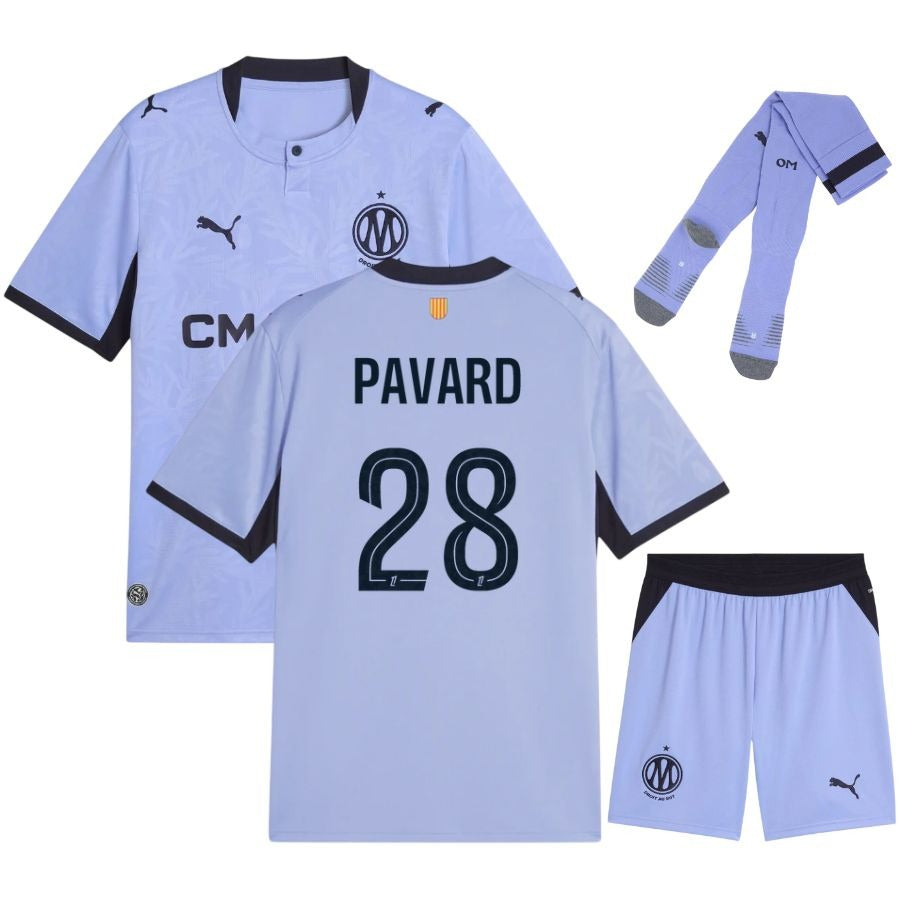 Ensemble troisième maillot enfant de l'Olympique de Marseille 2026/27