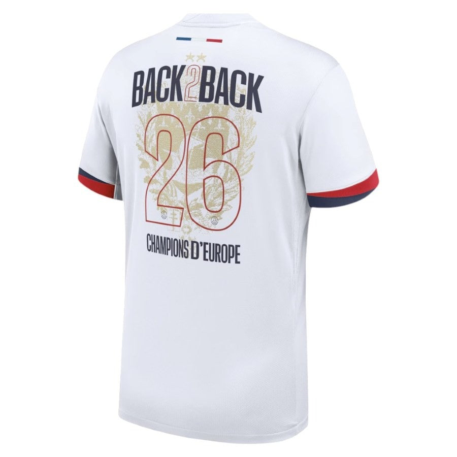 Paris Saint-Germain Auswärtstrikot-Set Kinder 2025/26 – 2 Sterne – Doppelsieger-Edition