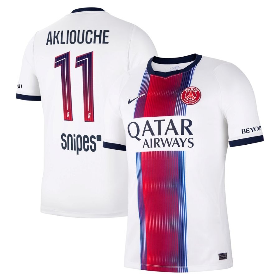 Paris Saint-Germain Auswärtstrikot Herren 2026/27 – Akliouche – Weiß