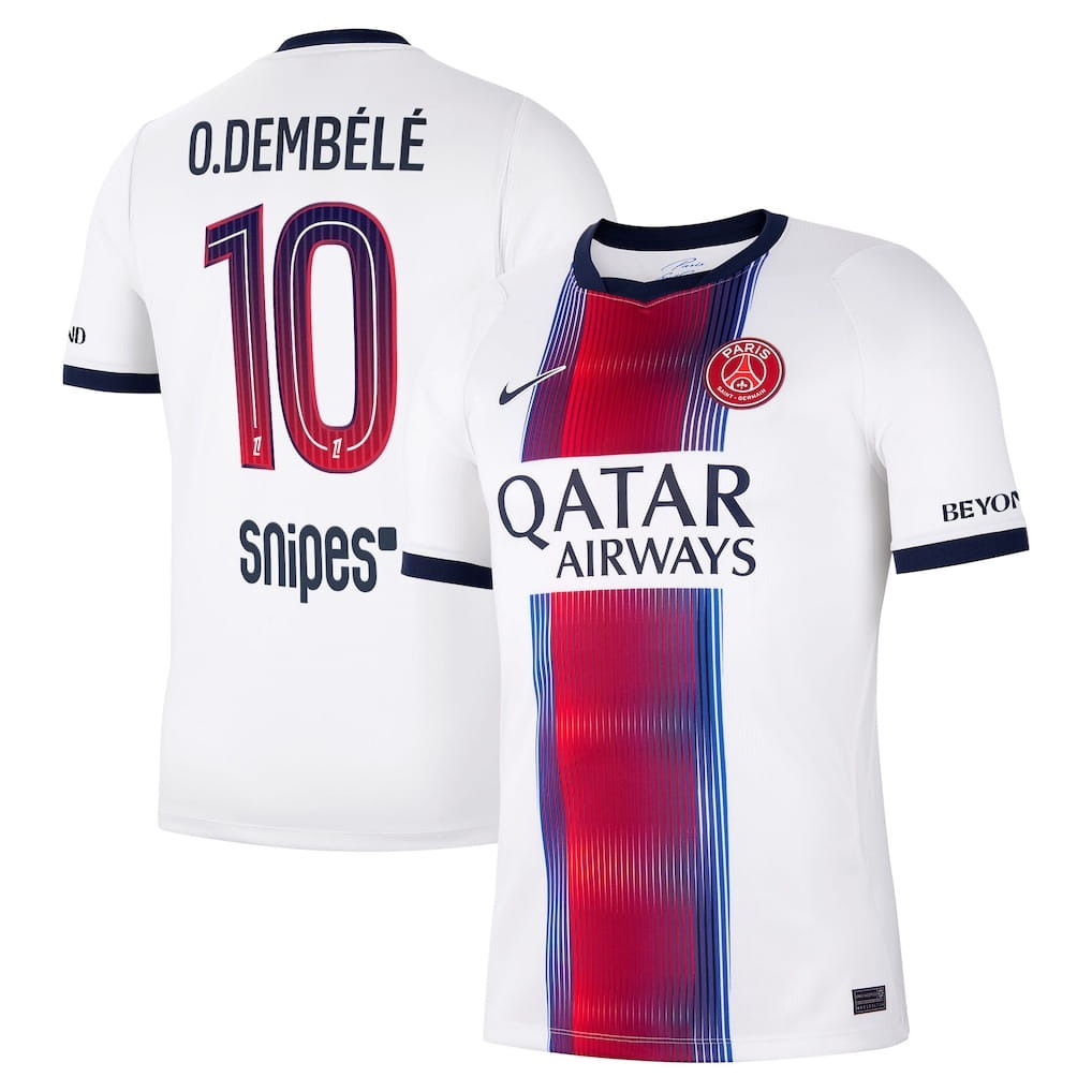 Maillot extérieur homme du Paris Saint-Germain 2026/27 – Dembélé – Blanc