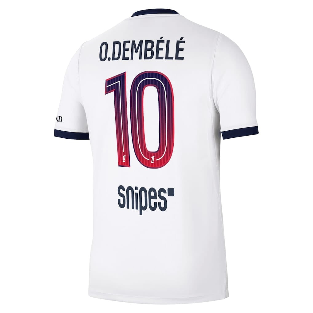 Maillot extérieur homme du Paris Saint-Germain 2026/27 – Dembélé – Blanc