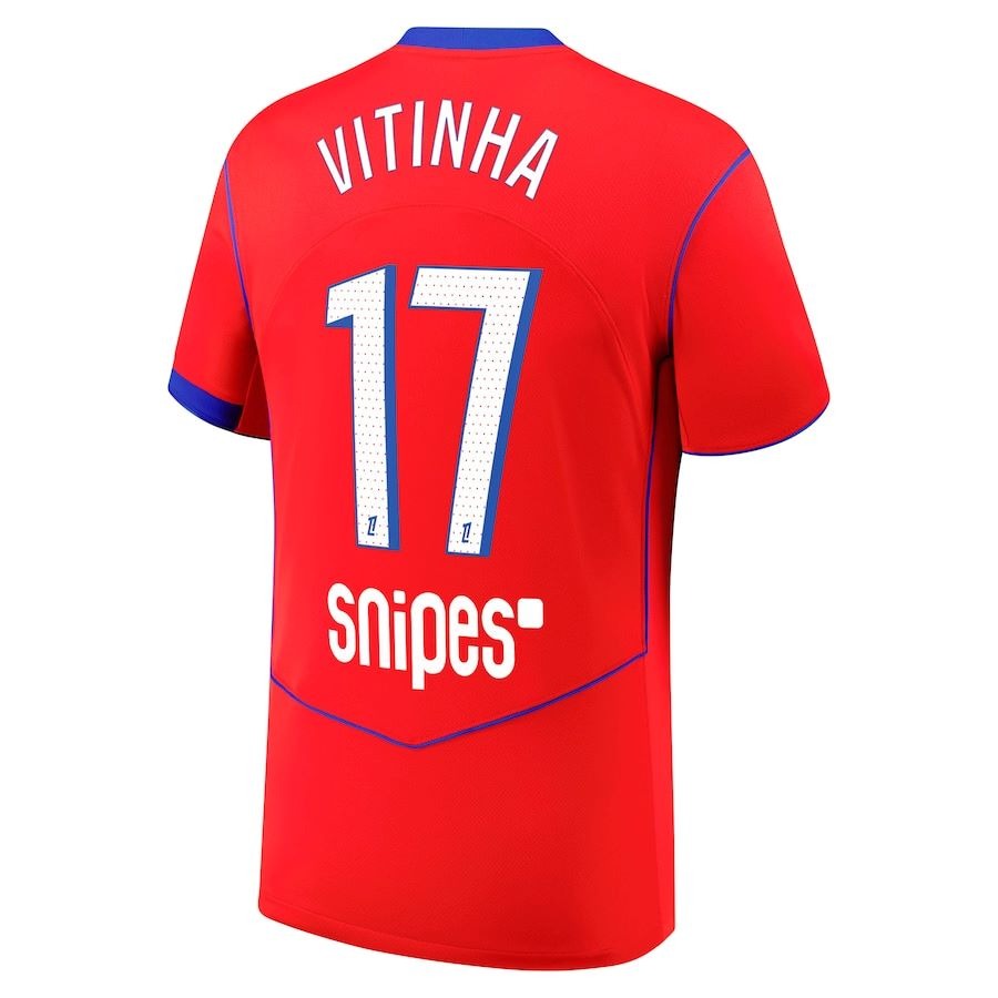 Troisième maillot homme du Paris Saint-Germain 2025/26 – Rouge