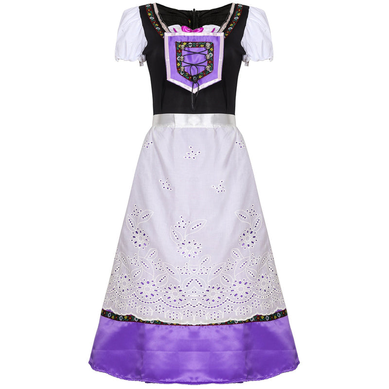 Women’s traditional dress with embroidered apron and lacing