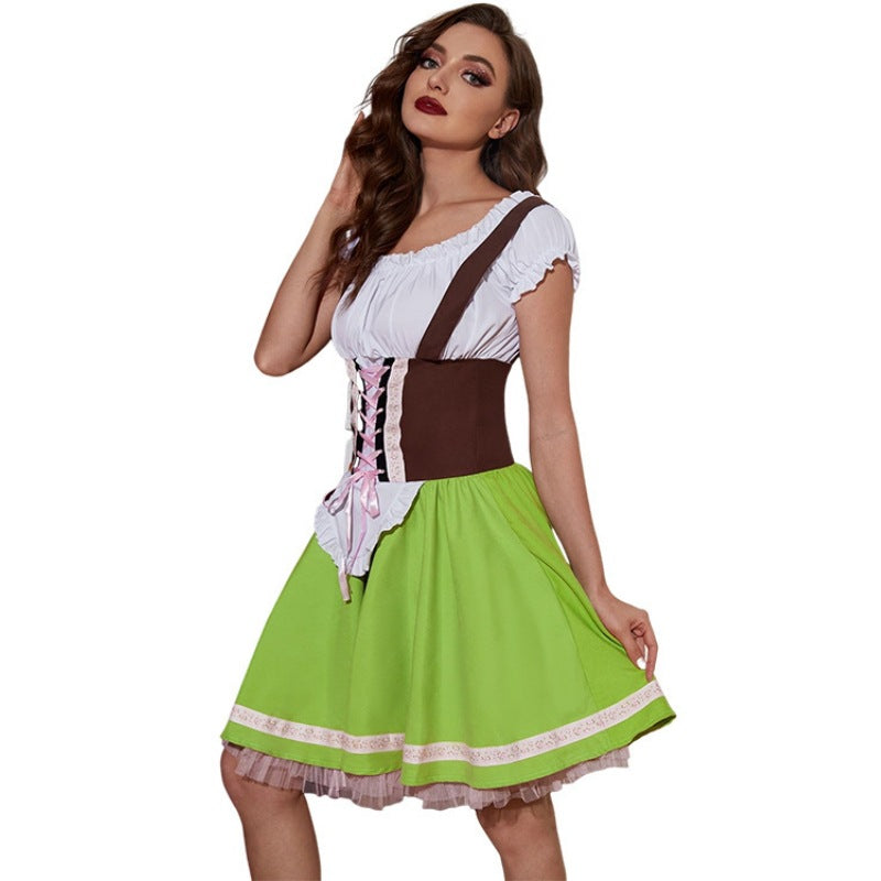 Trachtenkleid für Damen mit Korsett und Tellerrock