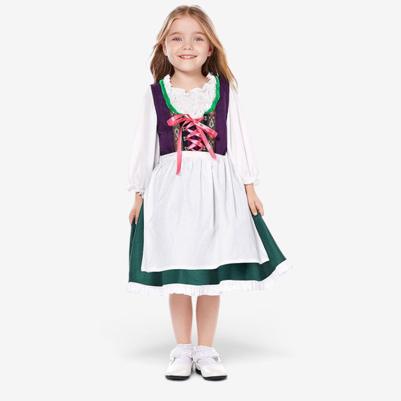 Dirndl-traditionel kjole til kvinder med snørelukning og bluse