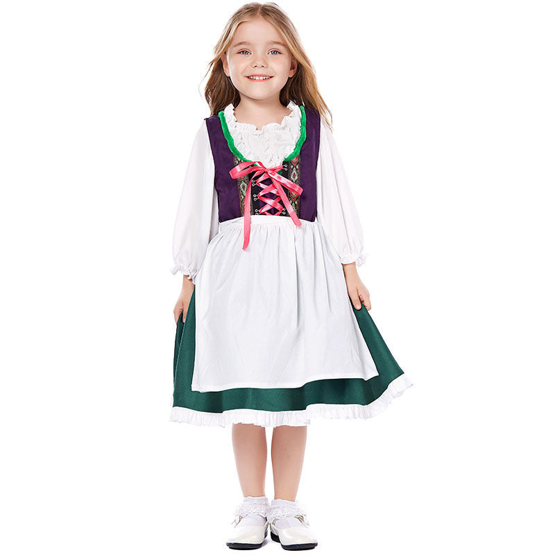 Dirndl-traditionel kjole til kvinder med snørelukning og bluse