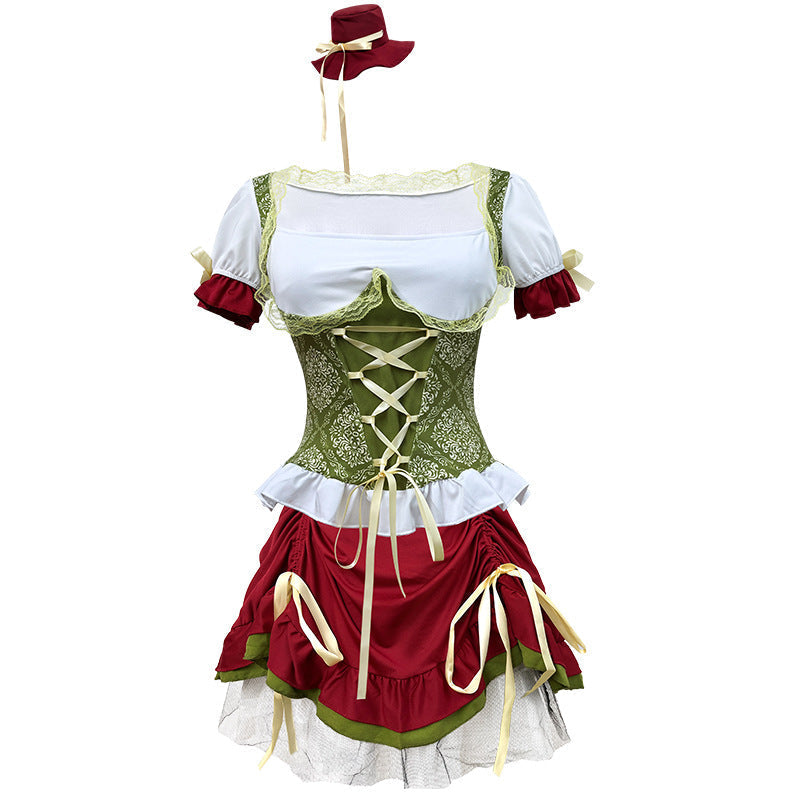 Trachtenkleid für Damen mit Corsagenmieder und Stufenrock