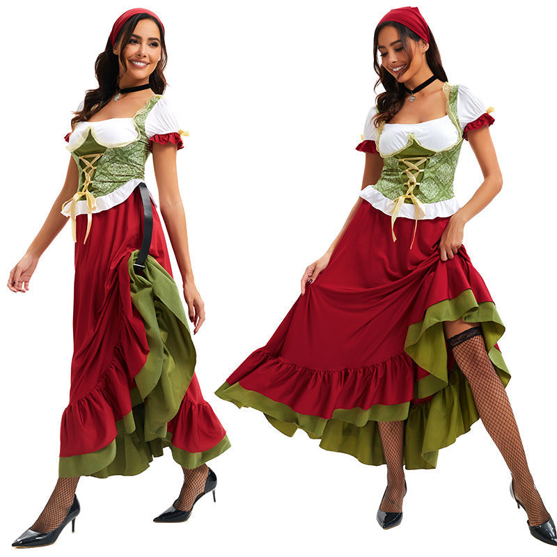 Trachtenkleid für Damen mit Corsagenmieder und Stufenrock