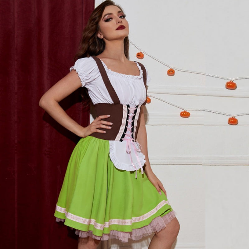 Trachtenkleid für Damen mit Korsett und Tellerrock