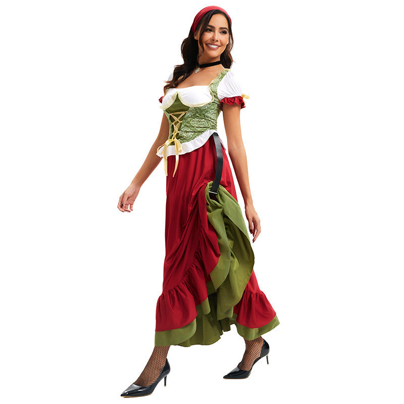 Trachtenkleid für Damen mit Corsagenmieder und Stufenrock