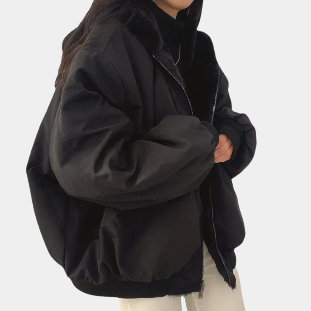 Damen Winterjacke – Kurzer Kapuzenmantel für kaltes Wetter
