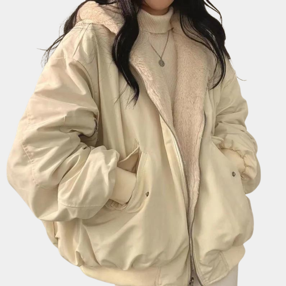 Damen Winterjacke – Kurzer Kapuzenmantel für kaltes Wetter