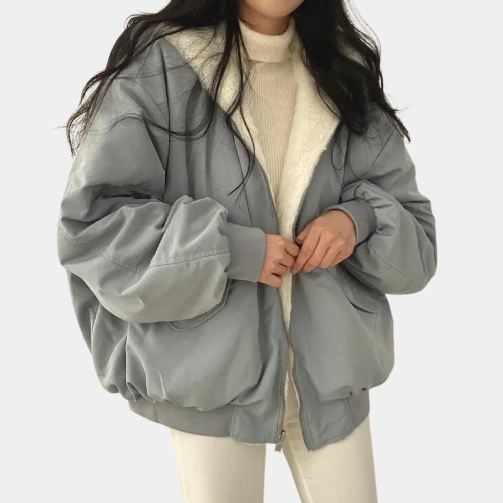 Damen Winterjacke – Kurzer Kapuzenmantel für kaltes Wetter