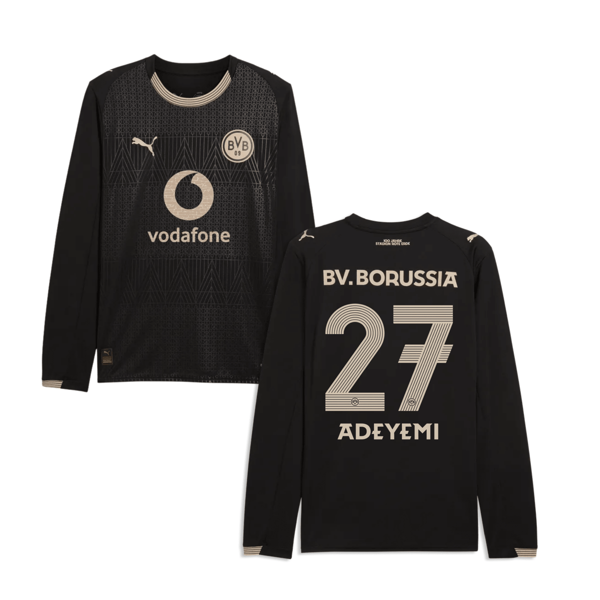 BVB Borussia Dortmund specialtröja herr med långa ärmar 2025/26 – Adeyemi 27