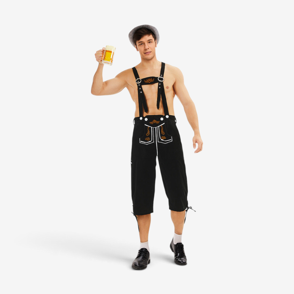 Knielange Trachtenhose für Herren mit Stickerei