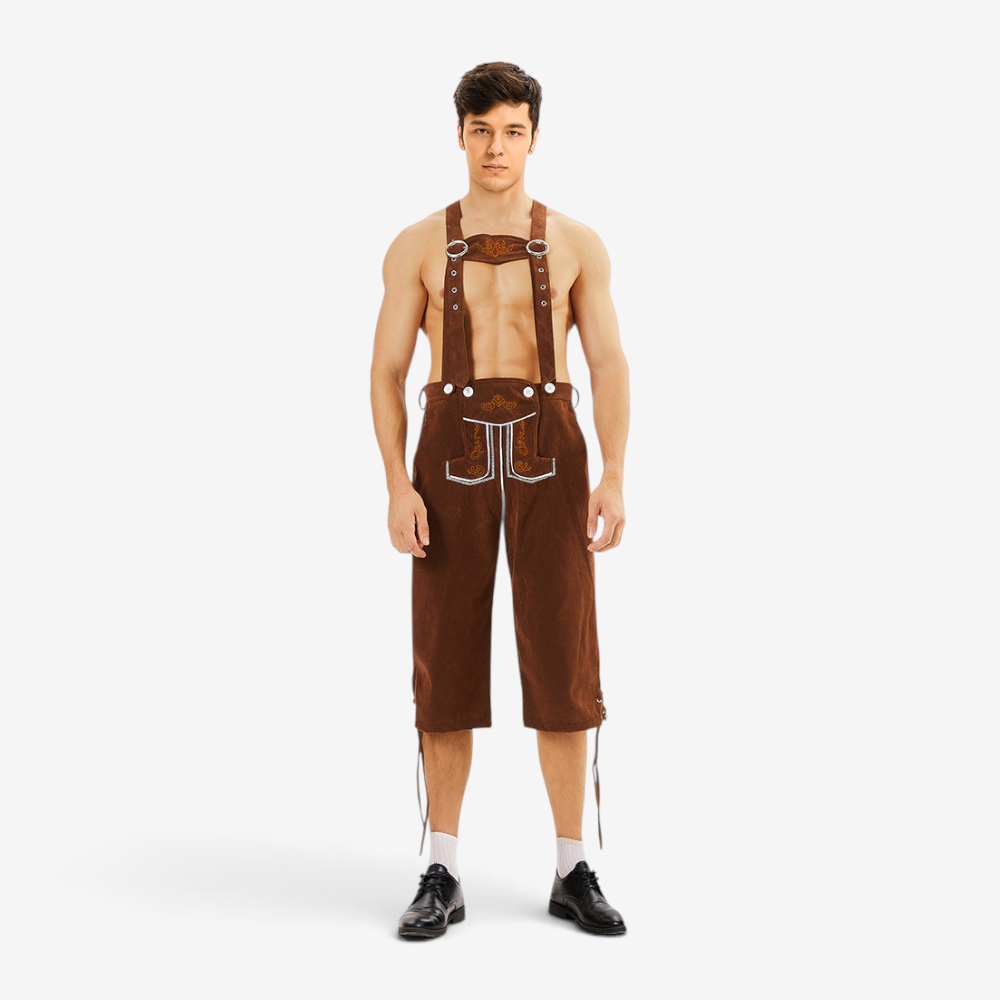 Knielange Trachtenhose für Herren mit Stickerei