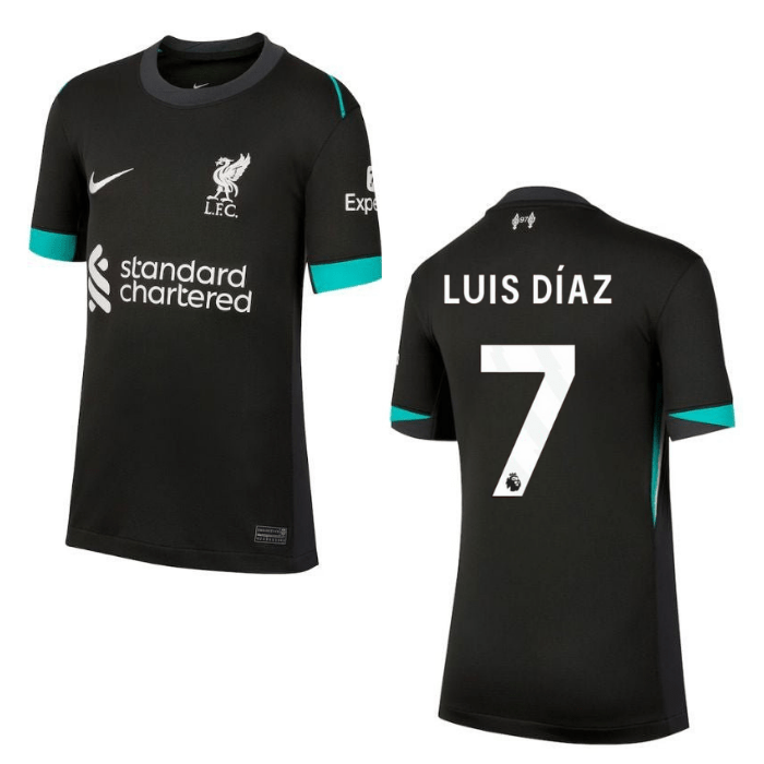 LFC FC LIVERPOOL Auswärtstrikot Kinder 24 / 25 - LUIS DÍAZ 7