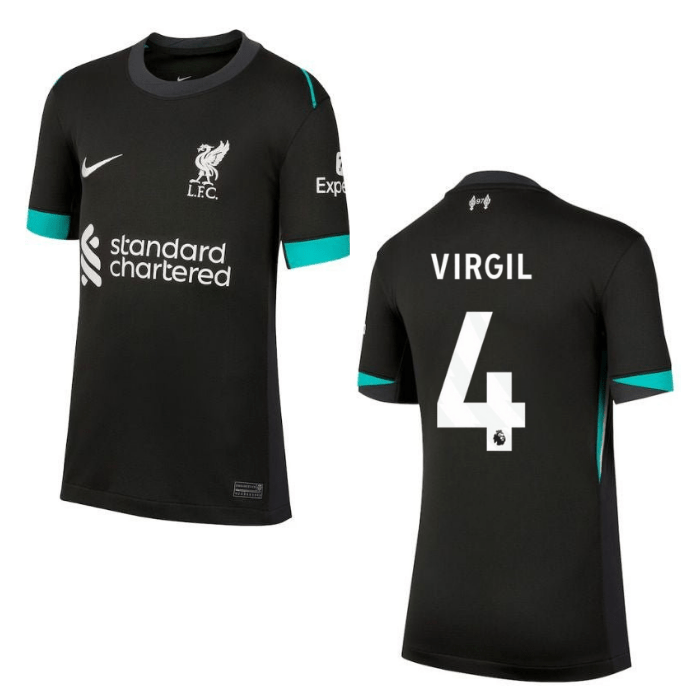 LFC FC LIVERPOOL Auswärtstrikot Kinder 24 / 25 - VIRGIL 4