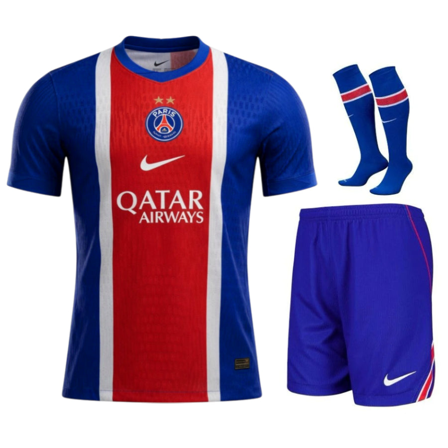 Ensemble maillot domicile Paris Saint-Germain enfant 2026/27 – 2 étoiles
