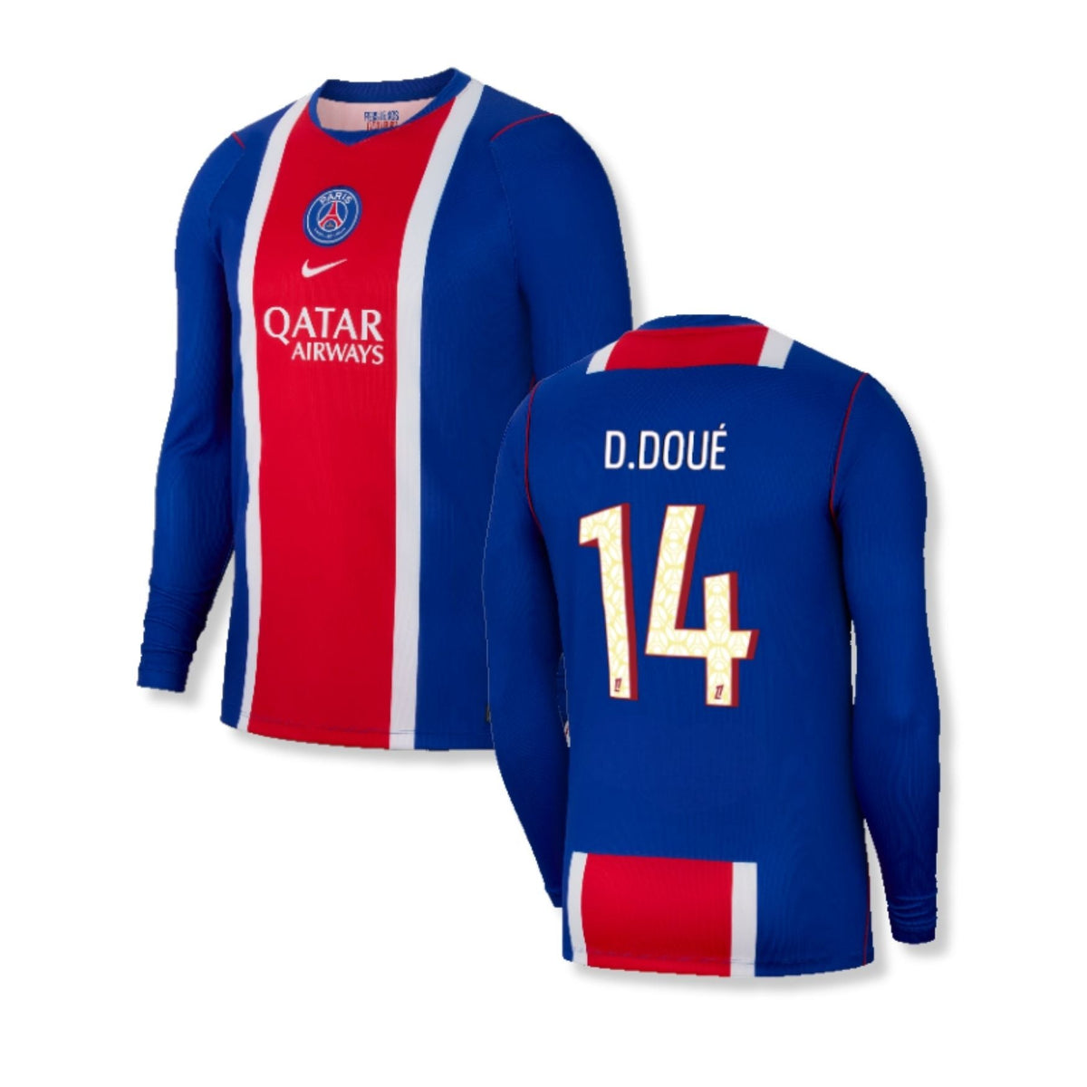 PSG Paris Saint-Germain-thuisshirt voor heren met lange mouwen 2026/27 – D. Doué 14