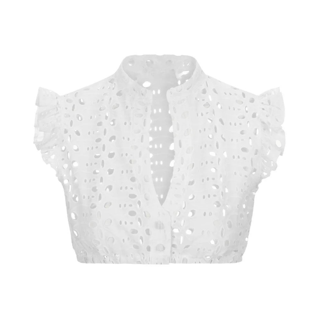 Dirndlbluse für Damen im eleganten Stil mit Knöpfen
