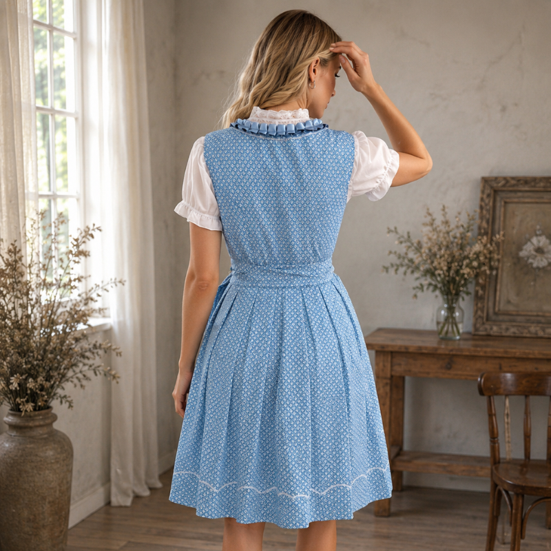 Dirndlkleid für Damen im eleganten Stil mit Stickereien