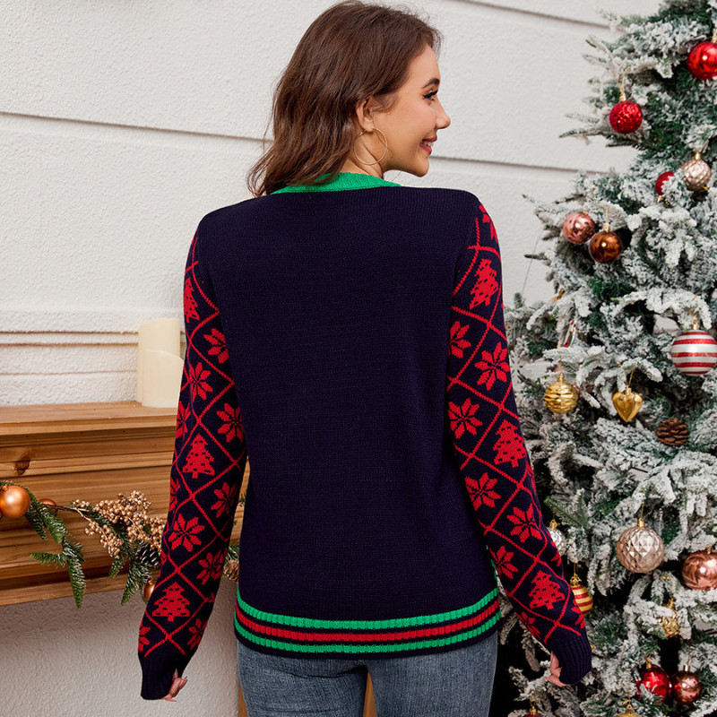 Weihnachtspullover – Weihnachtliches Fair-Isle-Muster