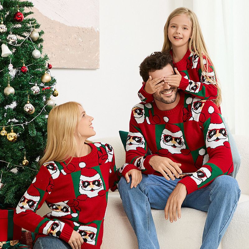Family matching Christmas sweater - Santa Claus design
