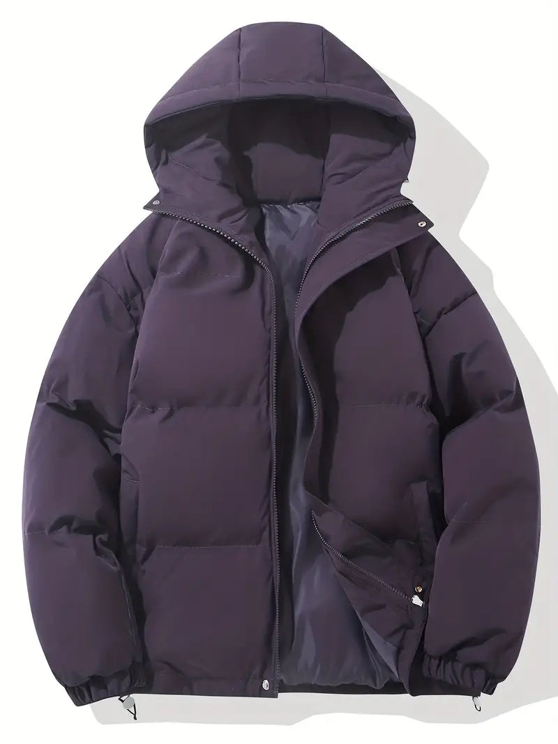 Damen Steppmantel mit Kapuze – Ge quiltete Winterjacke