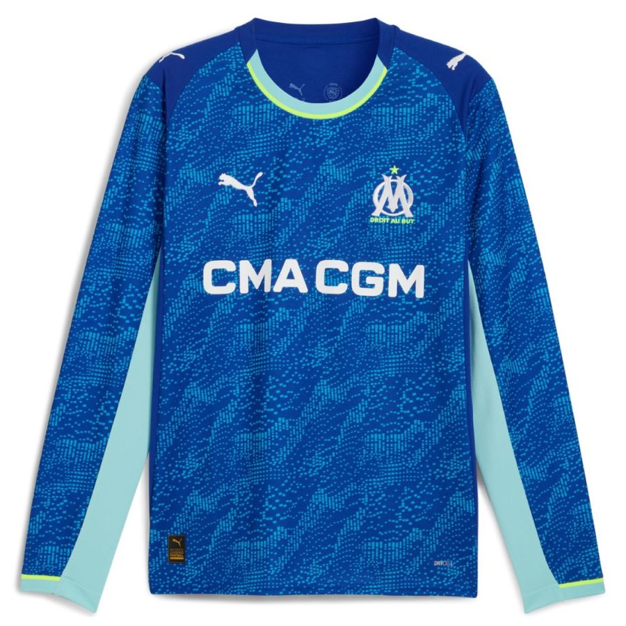 Olympique Marseille Drittes Trikot Herren 2025/26 – Langarm – Blau
