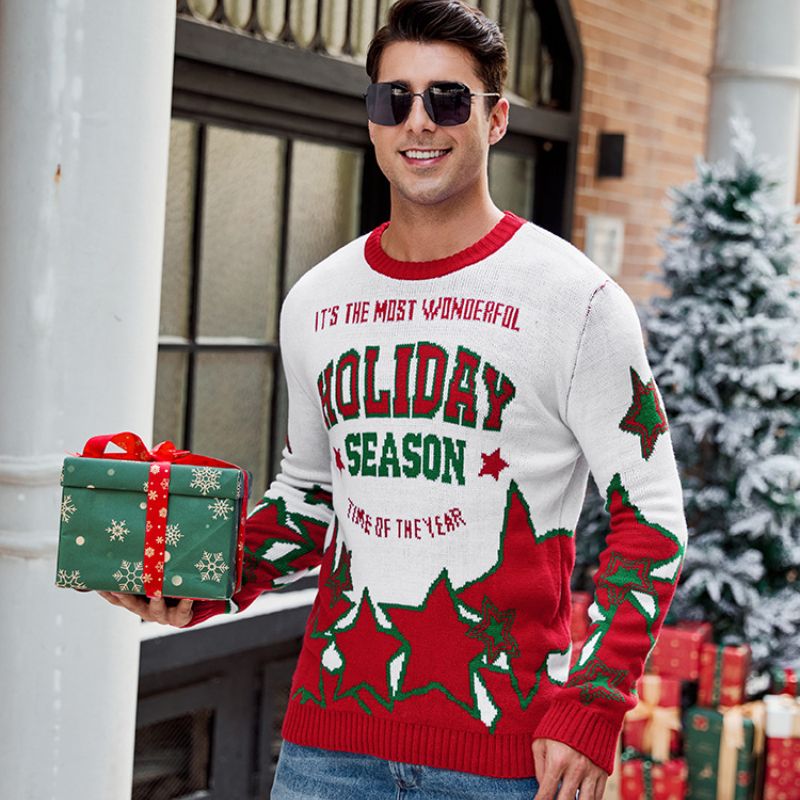 Pull de Noël pour homme - Merveilleuse période de Noël