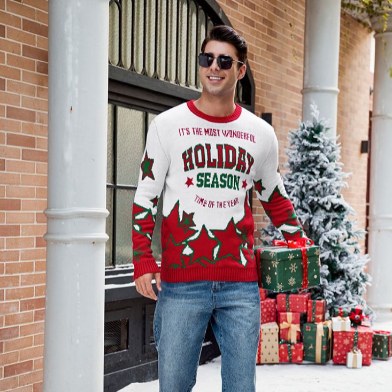Pull de Noël pour homme - Merveilleuse période de Noël