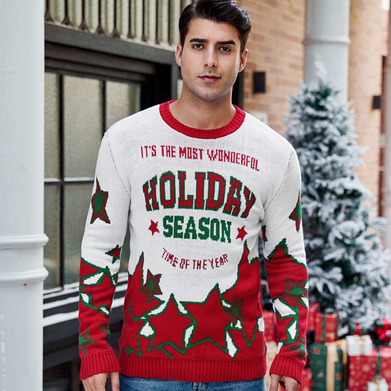 Pull de Noël pour homme - Merveilleuse période de Noël
