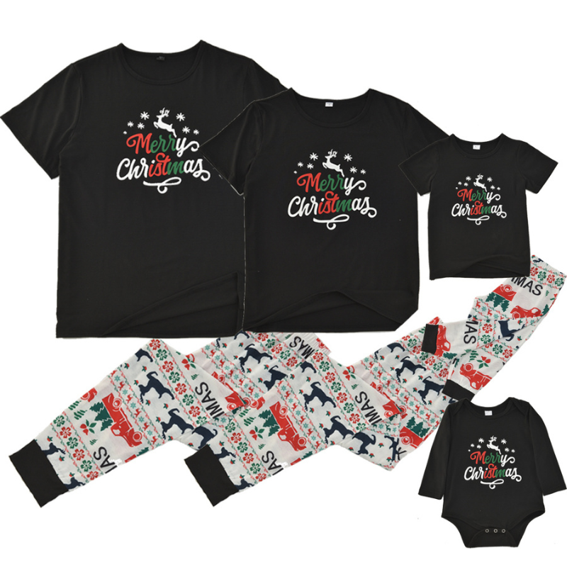 Weihnachtspyjama-Set – Weihnachtliches T-Shirt