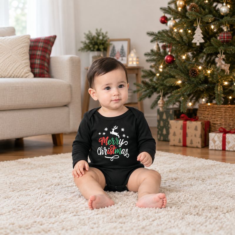 Weihnachtspyjama-Set – Weihnachtliches T-Shirt