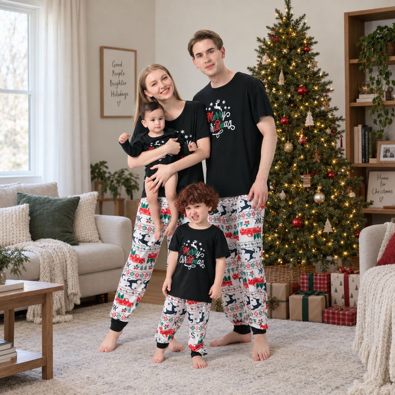 Weihnachtspyjama-Set – Weihnachtliches T-Shirt