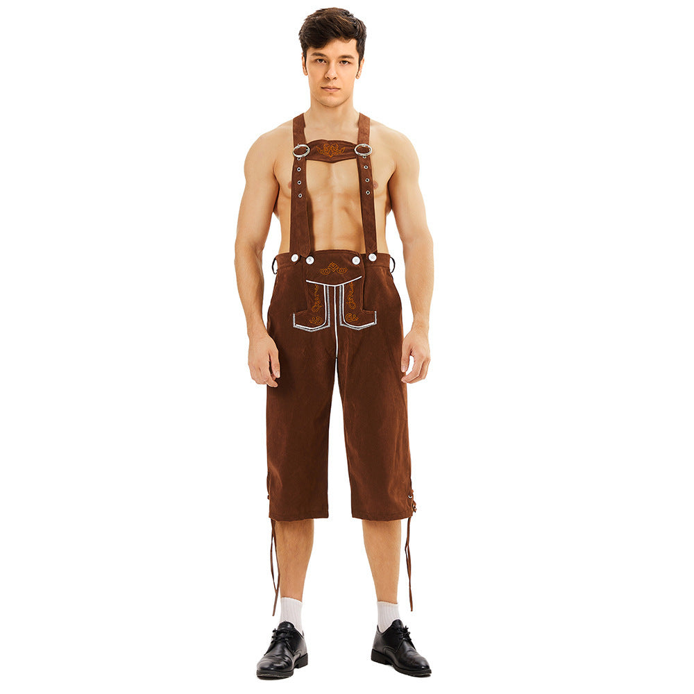 Knielange Trachtenhose für Herren mit Stickerei
