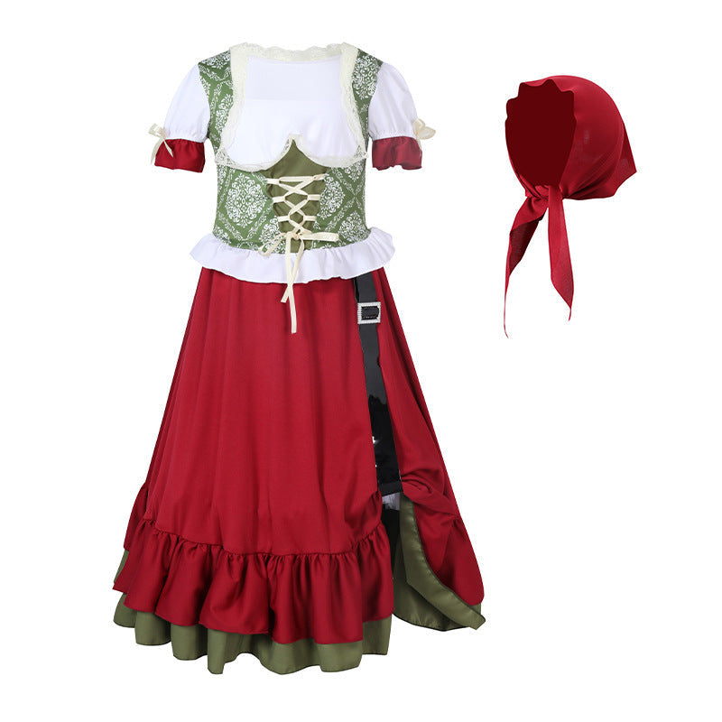Traditionelles Dirndl-Set mit Mieder für Mädchen