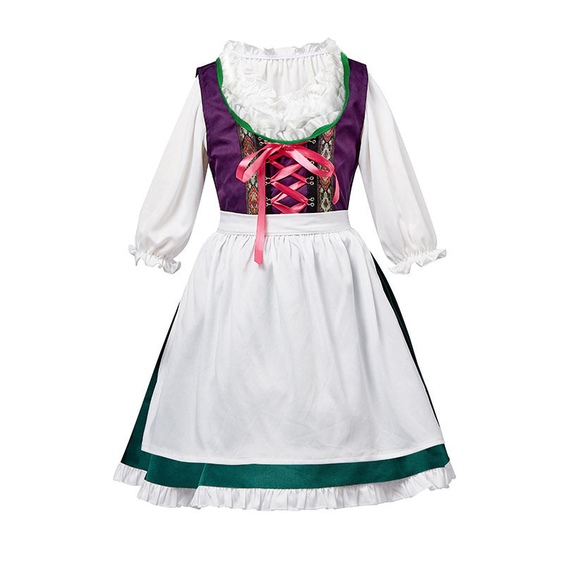 Dirndl-traditionel kjole til kvinder med snørelukning og bluse