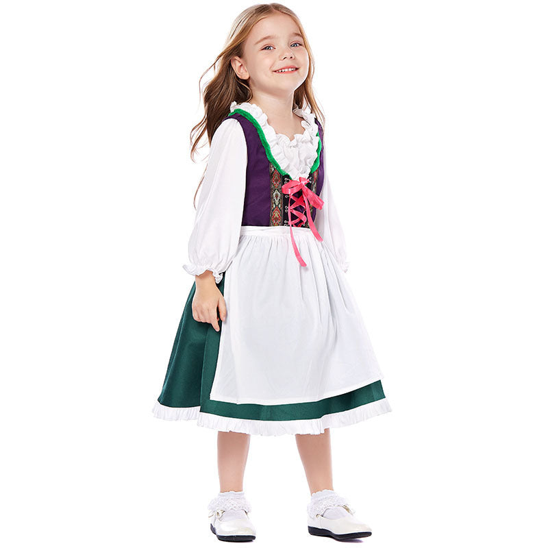 Dirndl-traditionel kjole til kvinder med snørelukning og bluse