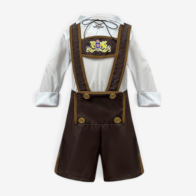 Playful traditional dress with ruffles for girls