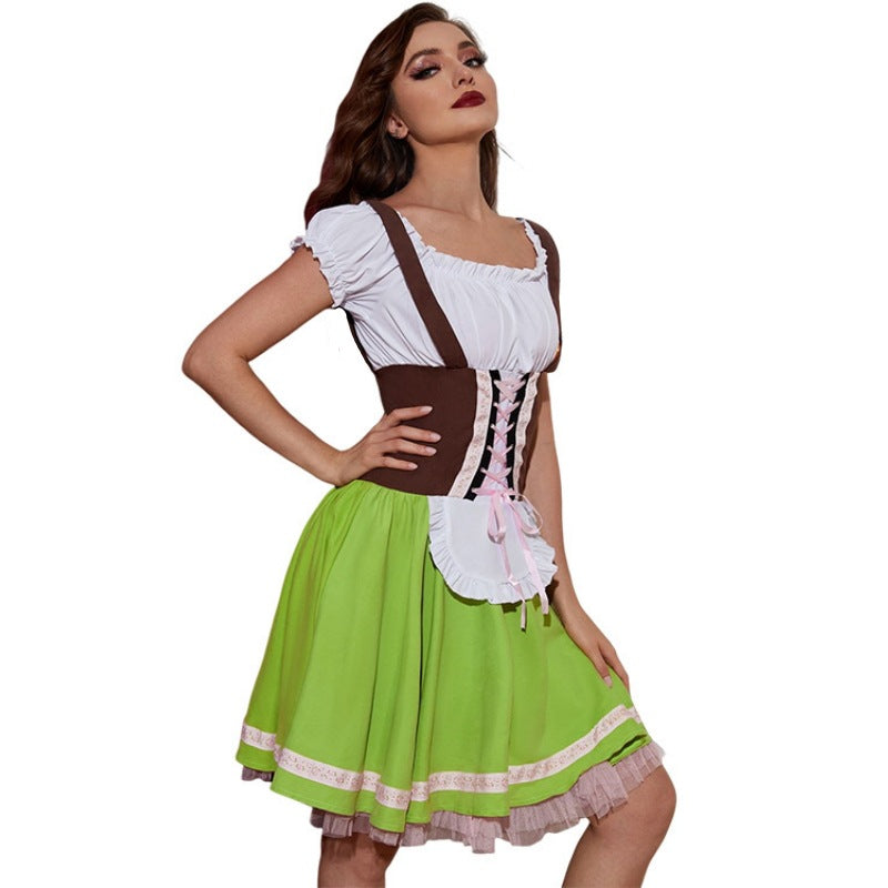 Trachtenkleid für Damen mit Korsett und Tellerrock